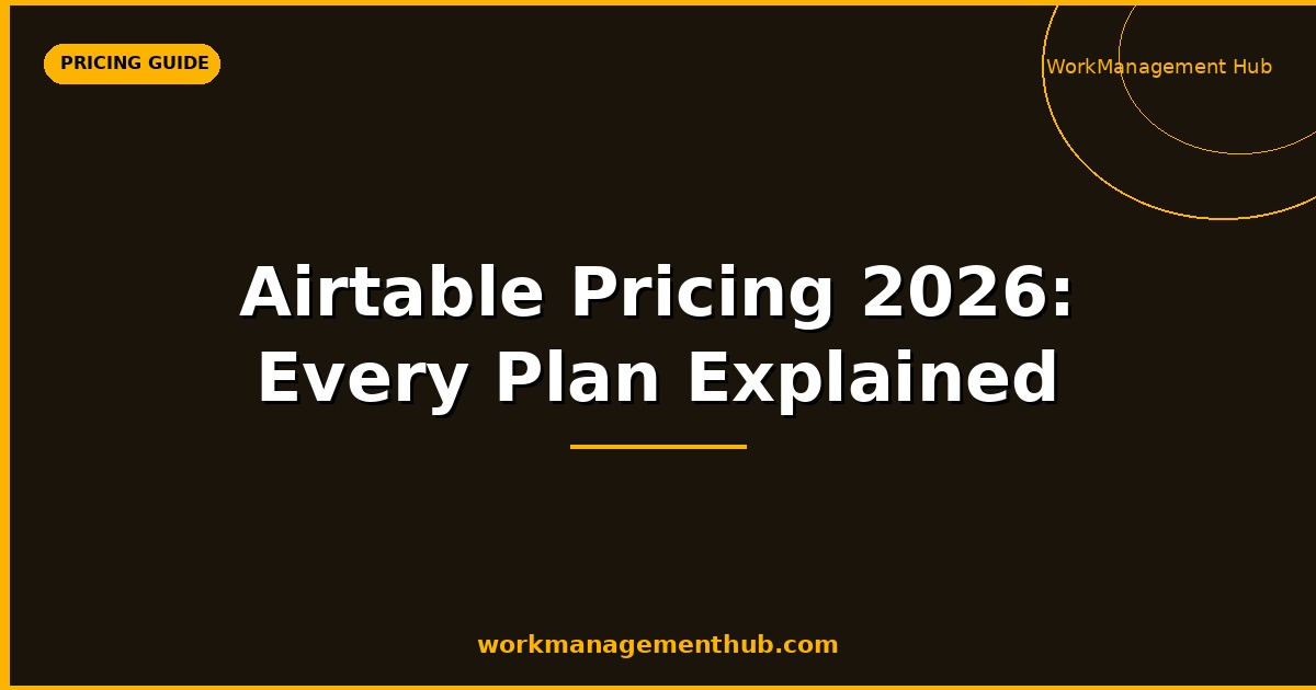 Airtable Pricing 2026: Every Plan Explained (And Which One Is Actually Worth It)