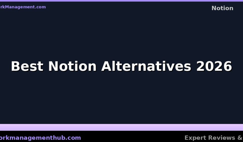 Best Notion alternatives 2026 ranked