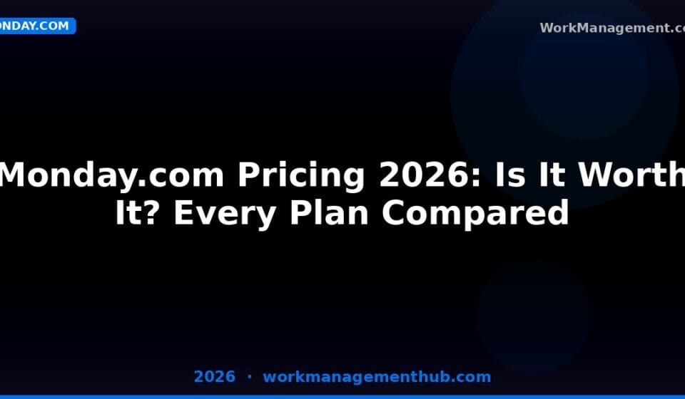 Monday.com Pricing 2026: Every Plan Compared (Free to Enterprise)