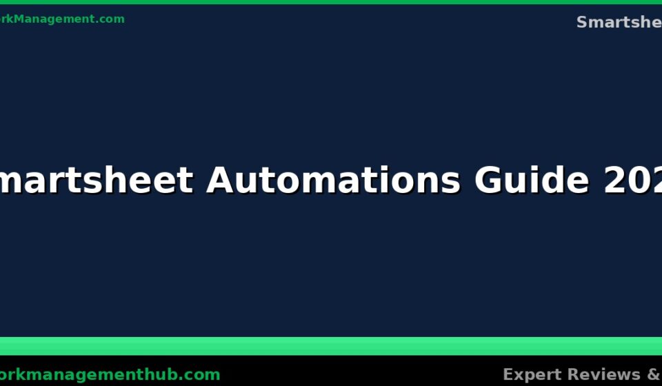 How to set up Smartsheet automations 2026