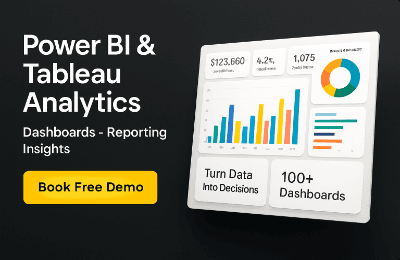 Power BI & Tableau Analytics – Dashboards, Reporting, Insights