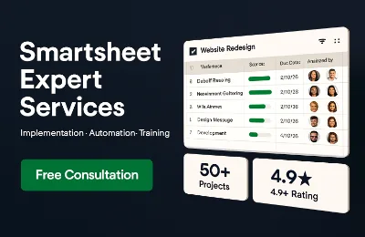 Smartsheet Expert Services – Implementation, Automation, Training