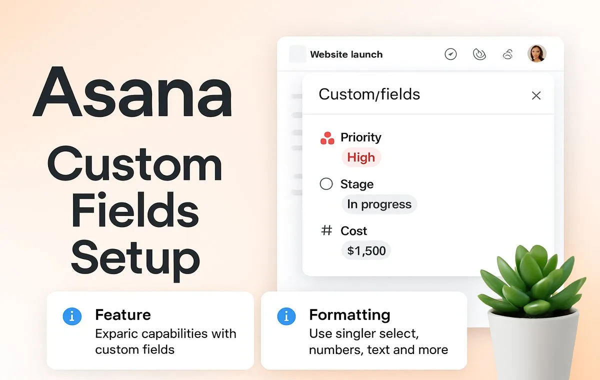Asana Custom Fields Setup Guide 2026: 12 Proven Examples + Exact Click Paths