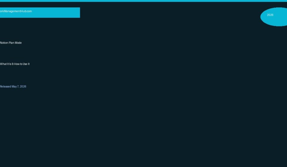 Notion Plan Mode 2026 Guide
