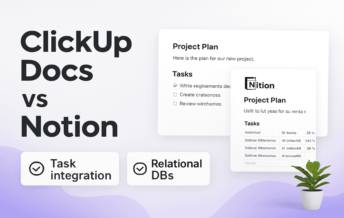ClickUp Docs vs Notion 2026: Which Knowledge Base Wins for Your Team ...