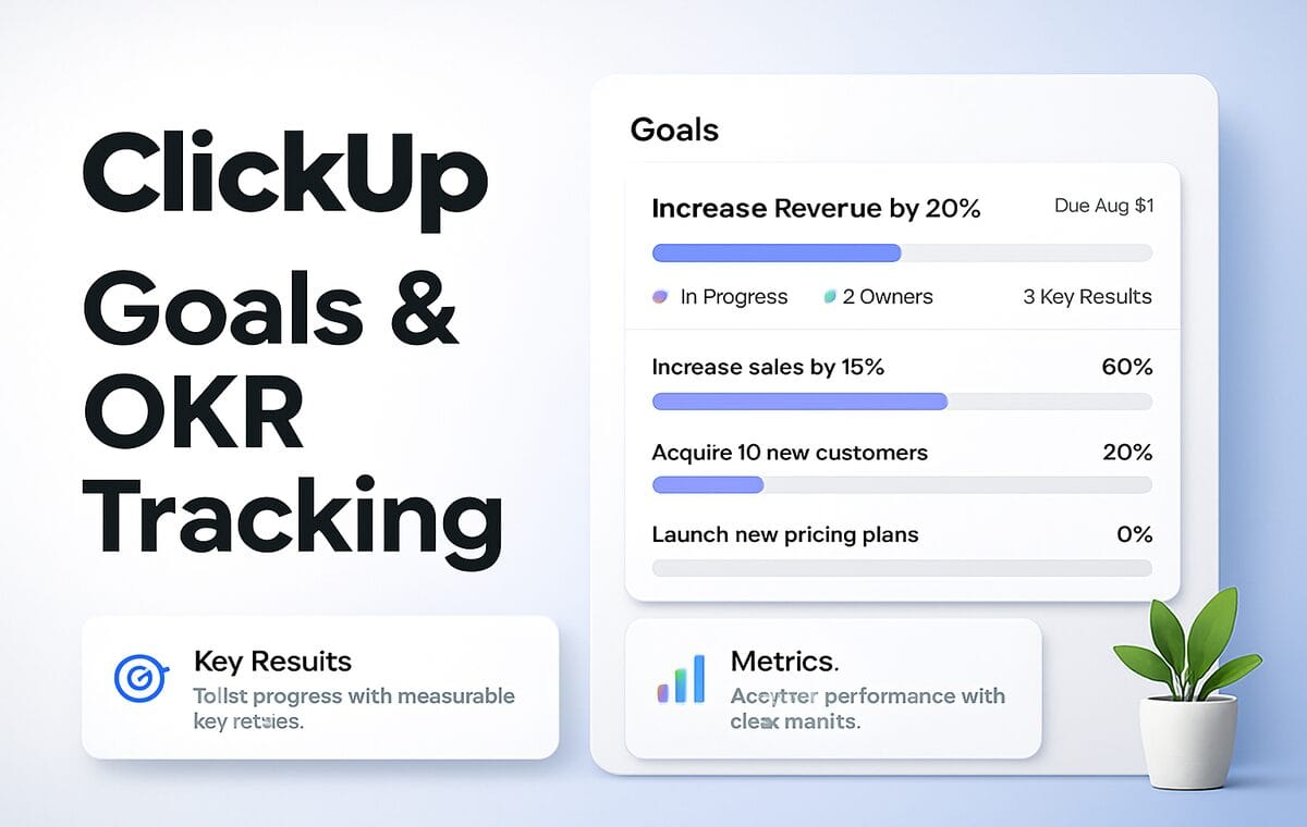 ClickUp Goals 2026: Complete Guide to OKR Tracking, Targets & Portfolio Progress