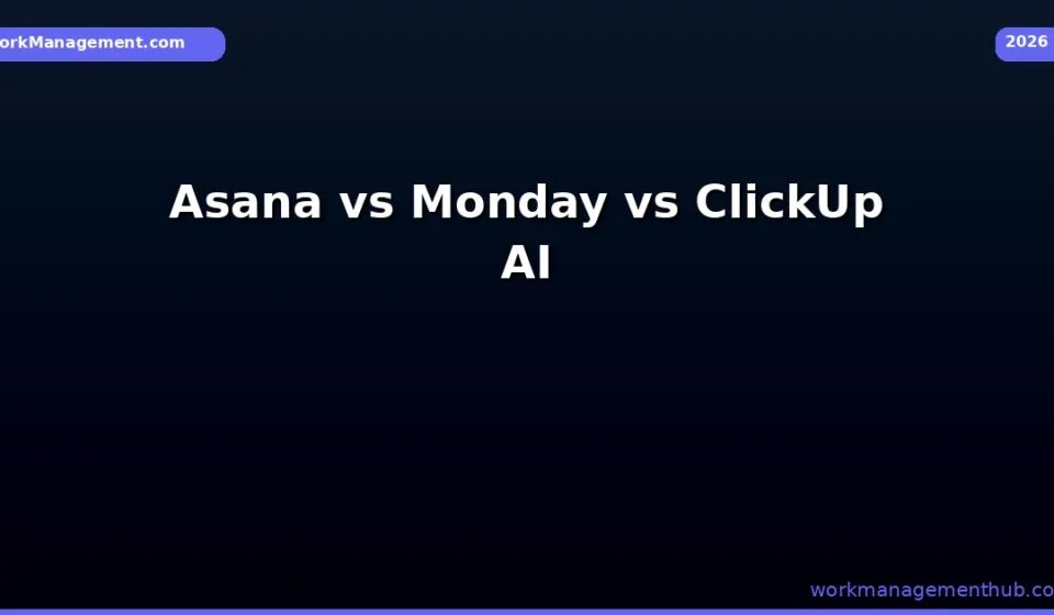Asana vs Monday.com vs ClickUp: AI Features Compared 2026