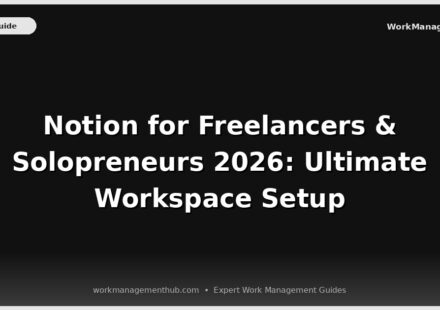 Notion for Freelancers 2026 Ultimate Workspace Setup