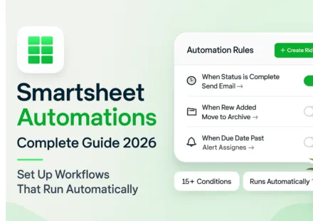 Smartsheet Automations 2026: Complete No-Code Workflow Setup Guide – featured graphic