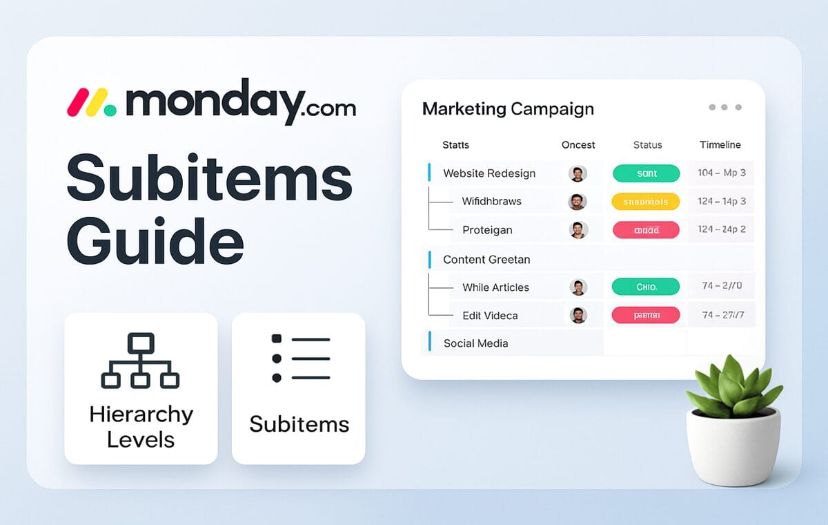 How to Set Up Monday.com Subitems in 2026: Organize Complex Tasks & Nested Work
