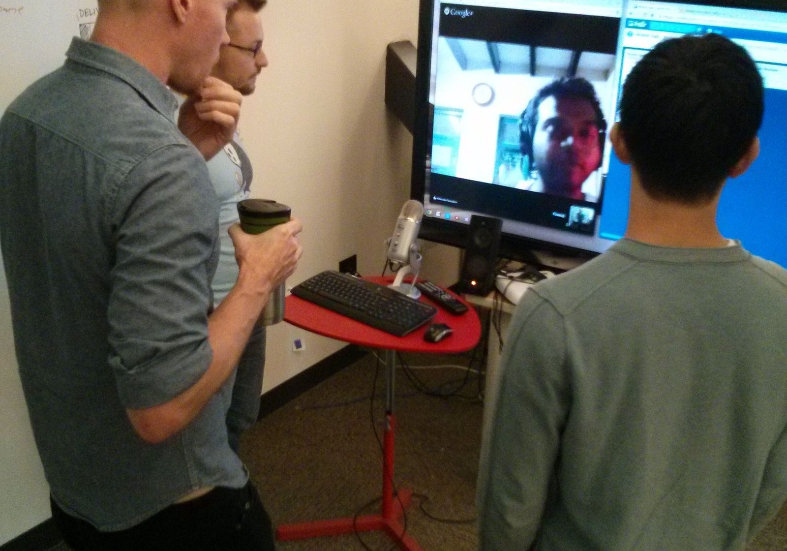 Team stand-up meeting